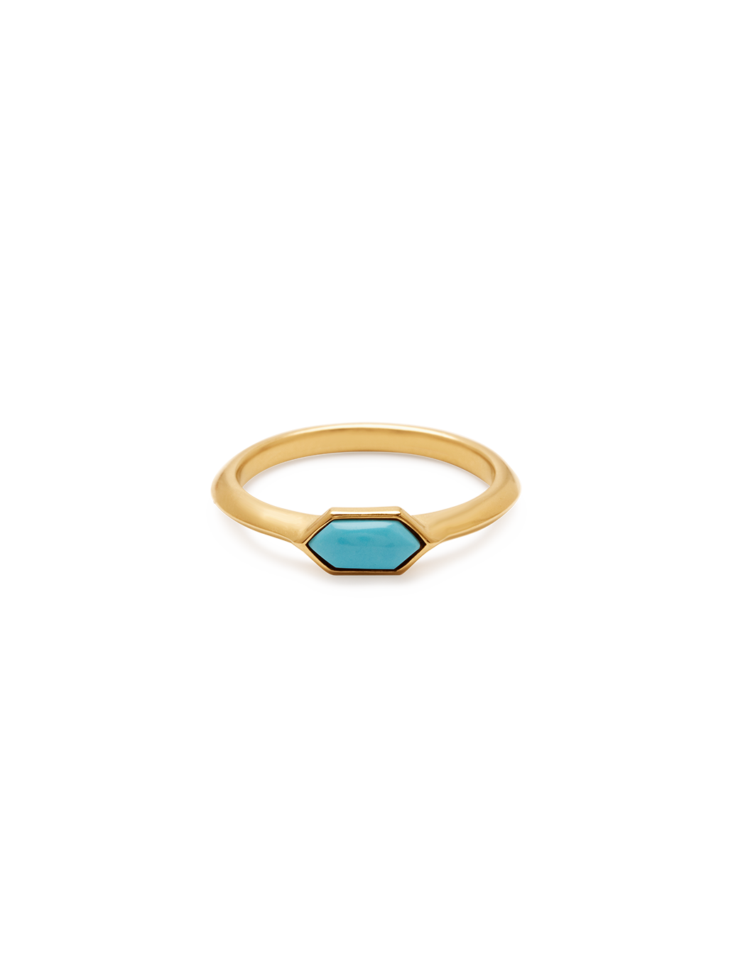 Turquoise Hex Ring