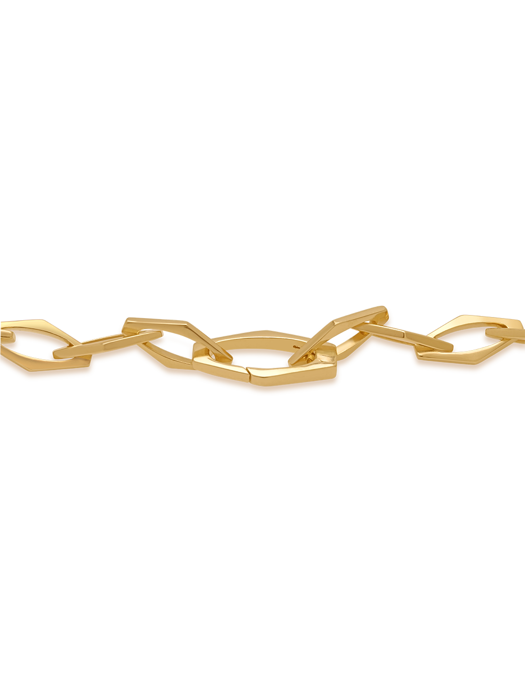 Graduated Hex Link Necklace – pleaserepeat