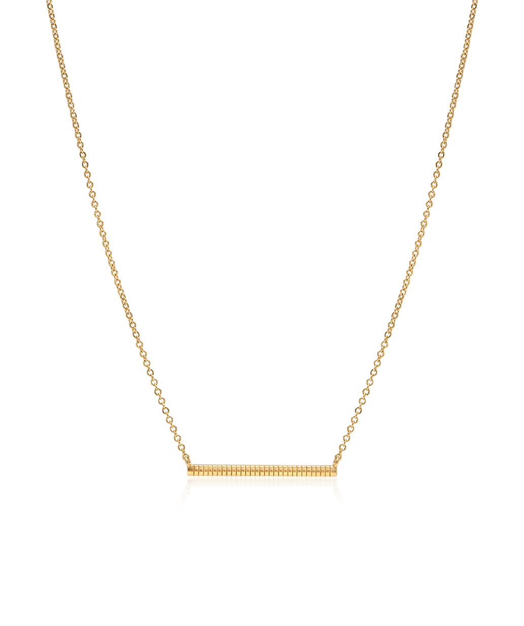 Ribbed Bar Necklace