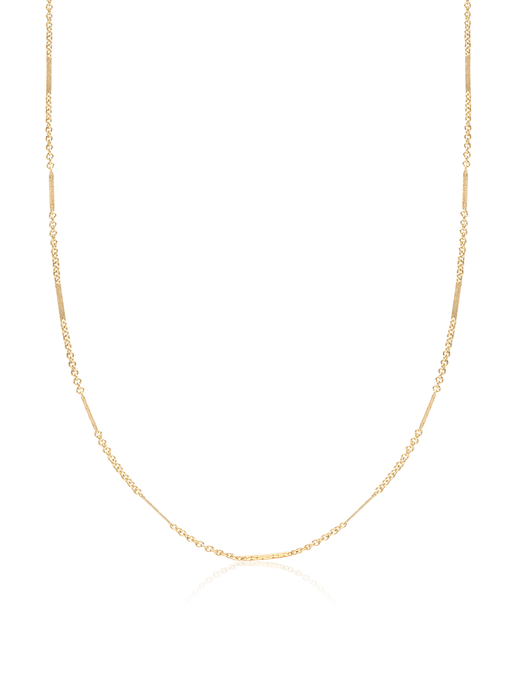 Bricked Bar Chain Necklace